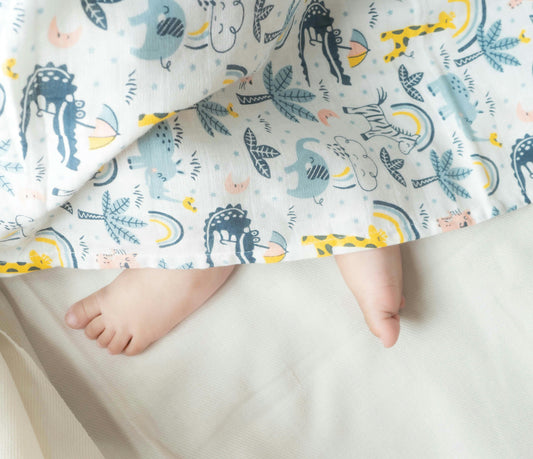 Couverture Emmaillotage Bébé en Mousseline - Douce & Respirante - 100% Coton